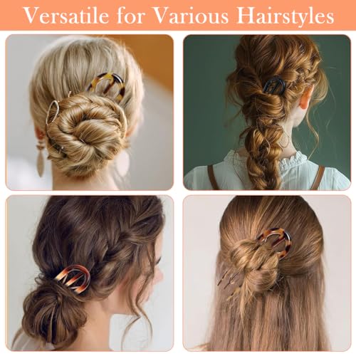 MAYCREATE® 10PCS French Hair Pin U Pins for Styling Bun Acrylic Accessories Women Ladies Gift MAYCREATE® 10PCS French Hair Pin U Pins for Styling Bun Acrylic Accessories Women Ladies Gift